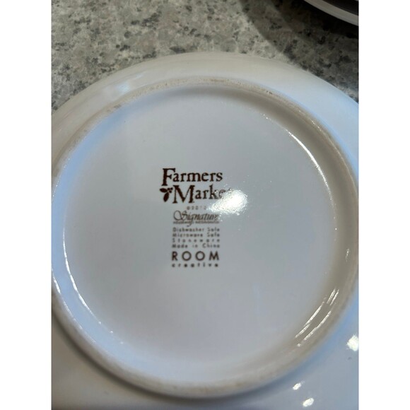 Farmers Market 6 Inch Rooster Sandwich Plates (bin7) - Picture 4 of 4